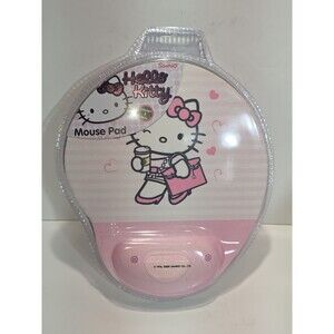 Hello Kitty Pink Bow Padded Mouse Pad With Wrist Support Authentic Sanrio New